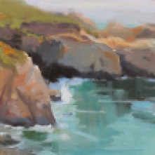 "The Jagged Coast (Carmel, CA)" | Oil | 8"x16"